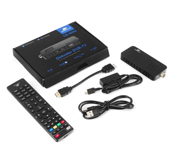 Spacetronik Dekoder DVB-T2 H.265 chowany za TV U8 Mini - 1159213 - zdjęcie 5